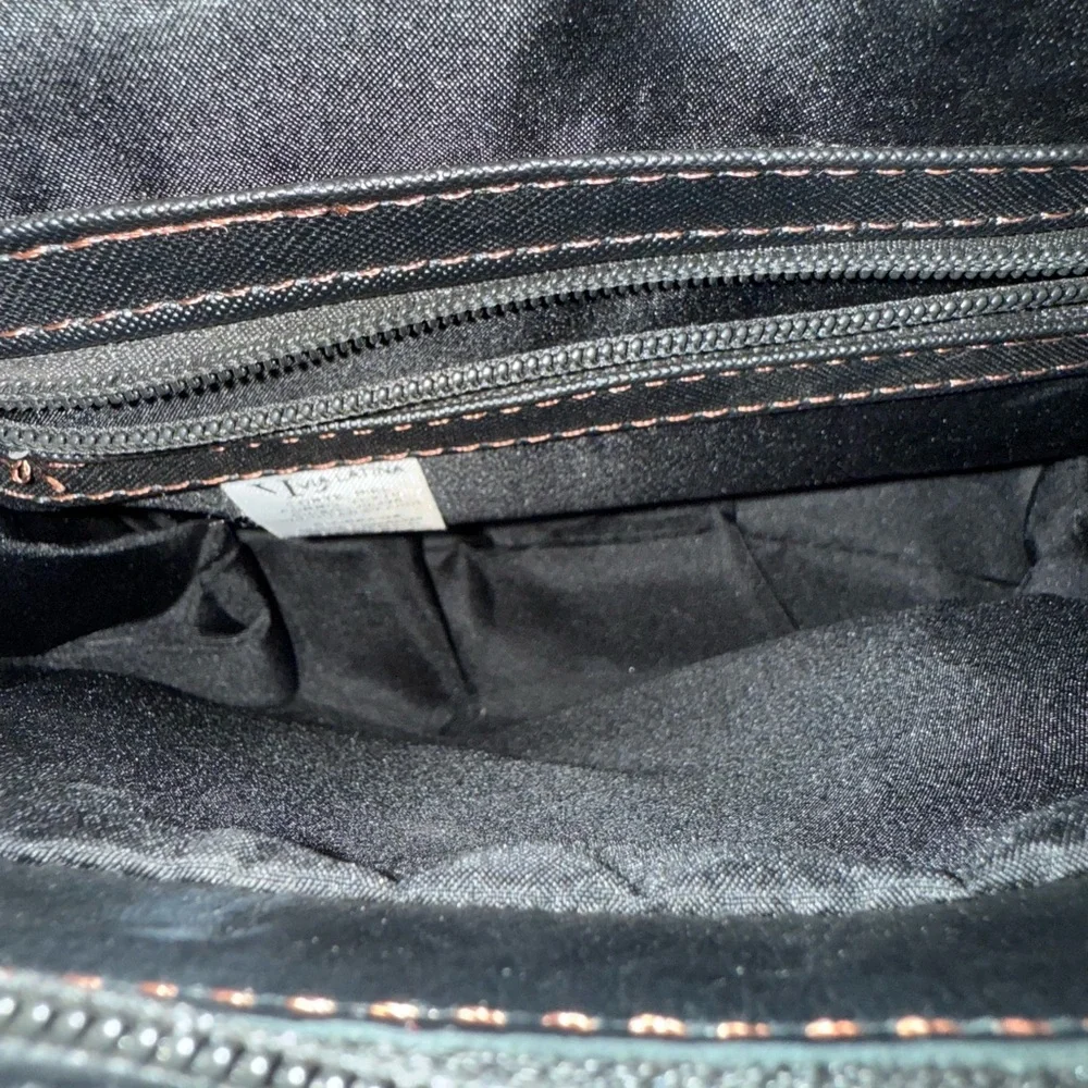 Via Latina Artisanal Leather Black Purse